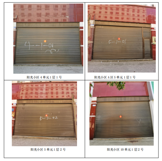 威寧縣陽光小區21間門面拍賣公告